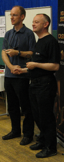 Championship finalists: Lawrence Powell and Martin Barkwill