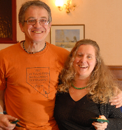 Tim Line and Simonetta Herrera, joint second in the 2010 Clock Blitz GP