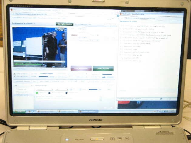 The Bristol Open live on the internet